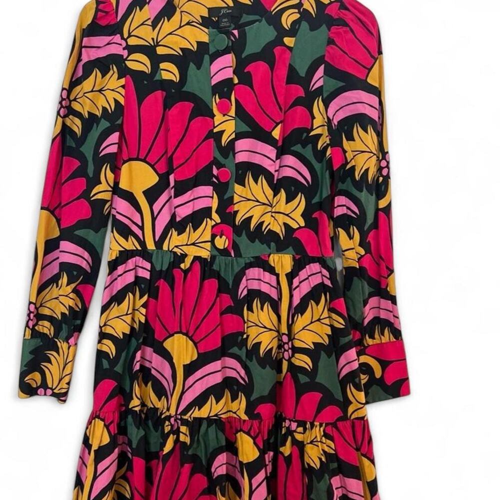 J.Crew Tiered Popover Dress in the Ratti® Grandi Fiori print 🌺